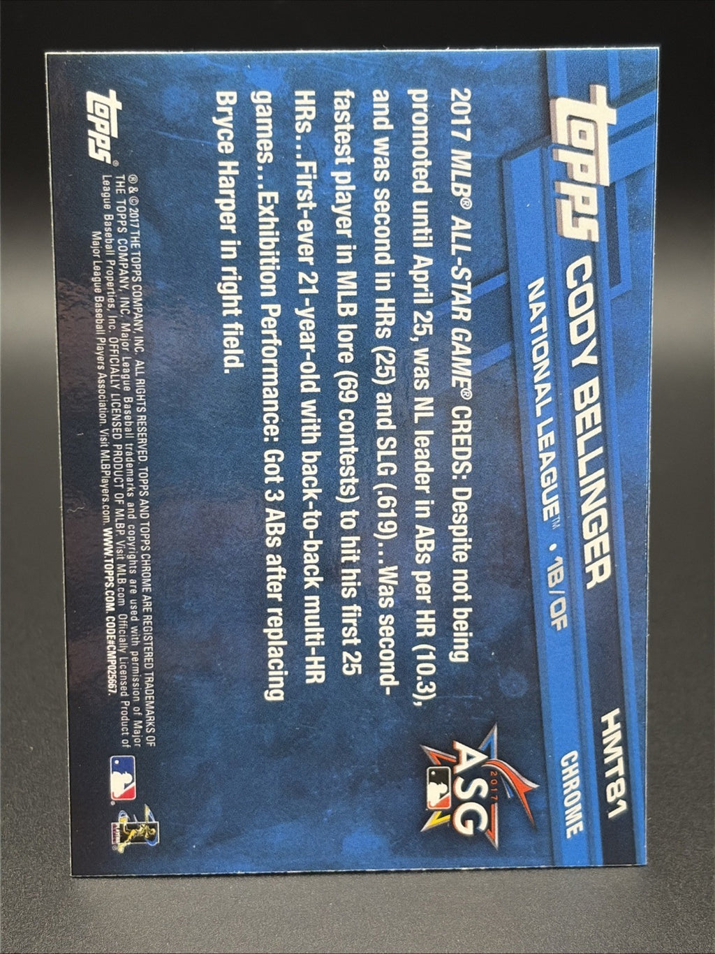 2017 Topps Chrome Update - All-Star Cody Bellinger #HMT81 (RC)1