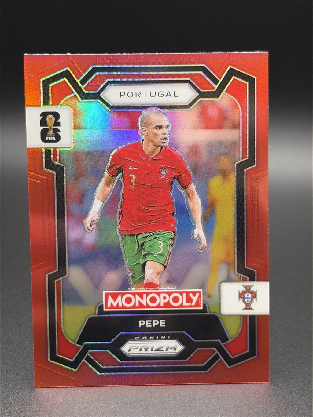 Pepe 2026 Monopoly FIFA World Cup Prizm Red Prizm Refractor #36 Portugal0