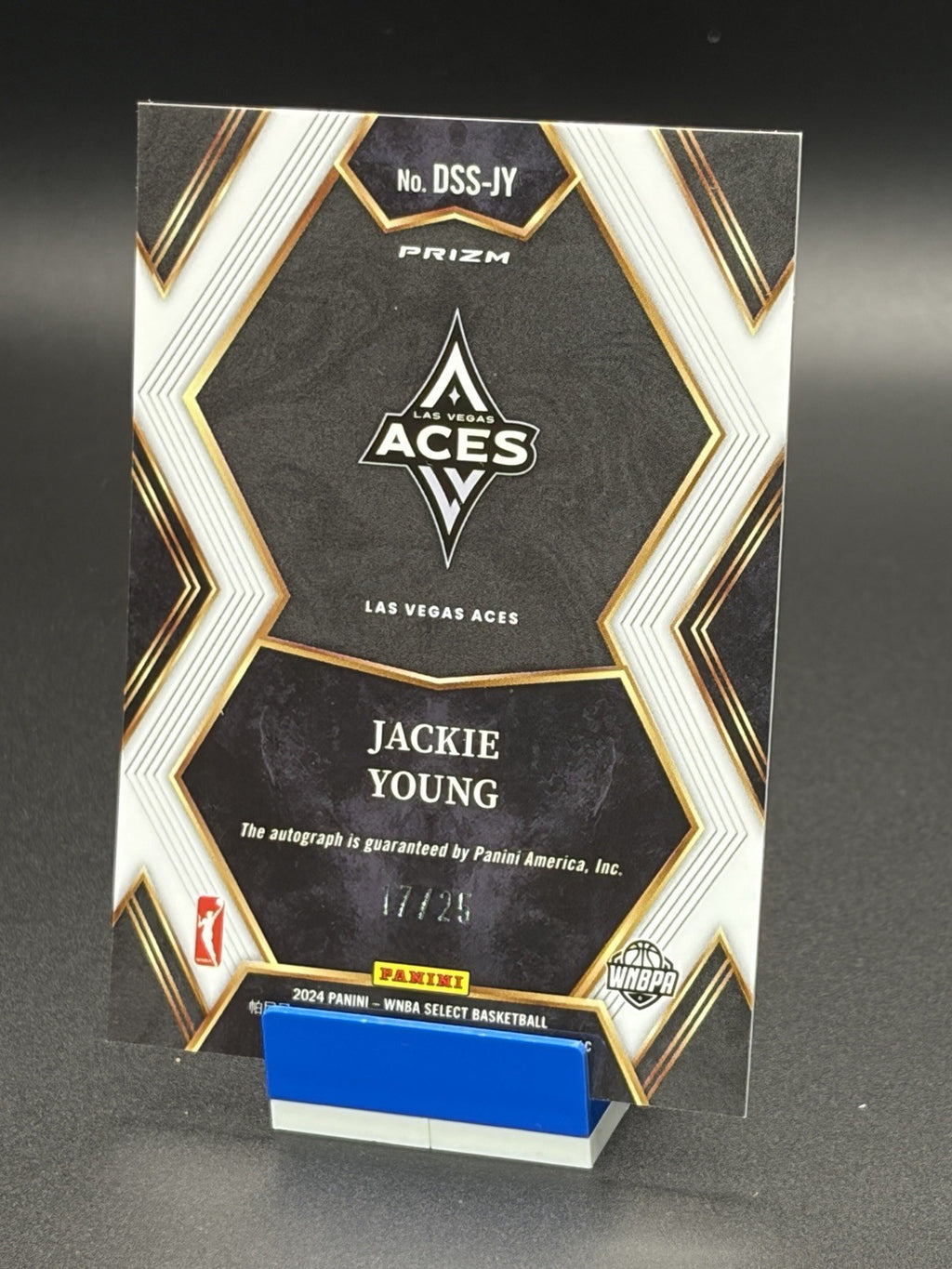Jackie Young [White Ice Prizm] #DSS-JY 2024 Select WNBA Draft Selection Auto /251
