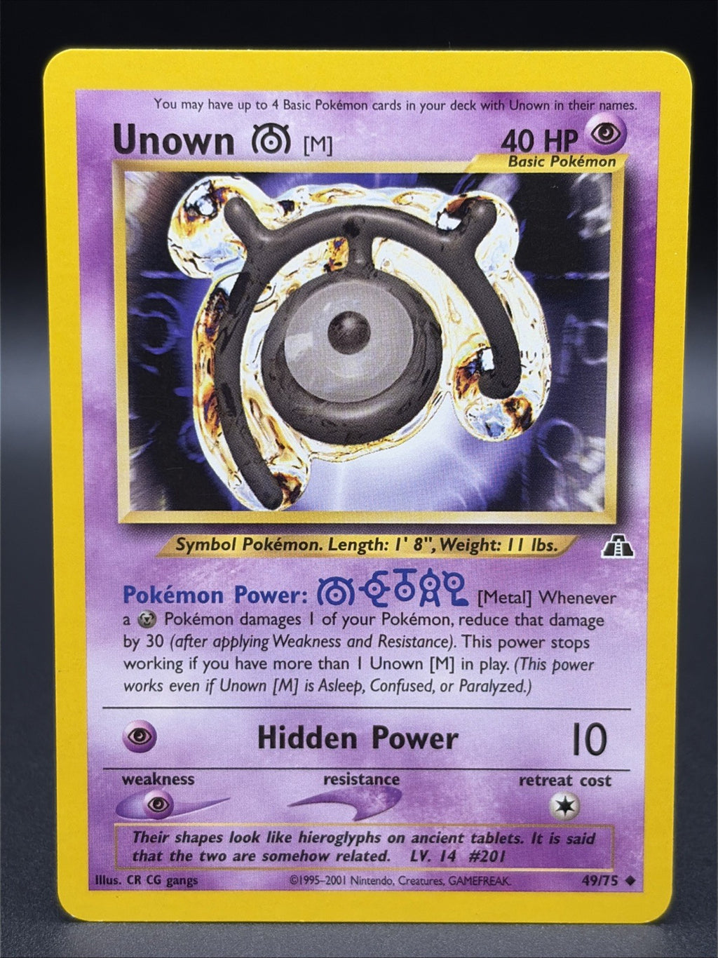 Unown [M] 49/75 Neo Discovery Regular0