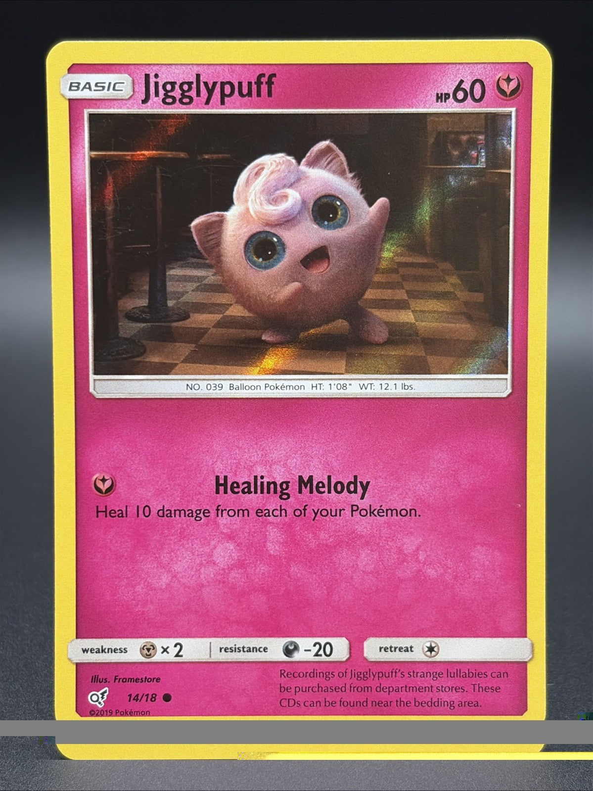 Jigglypuff (Holo Common) 14/18 Detective Pikachu Holo0