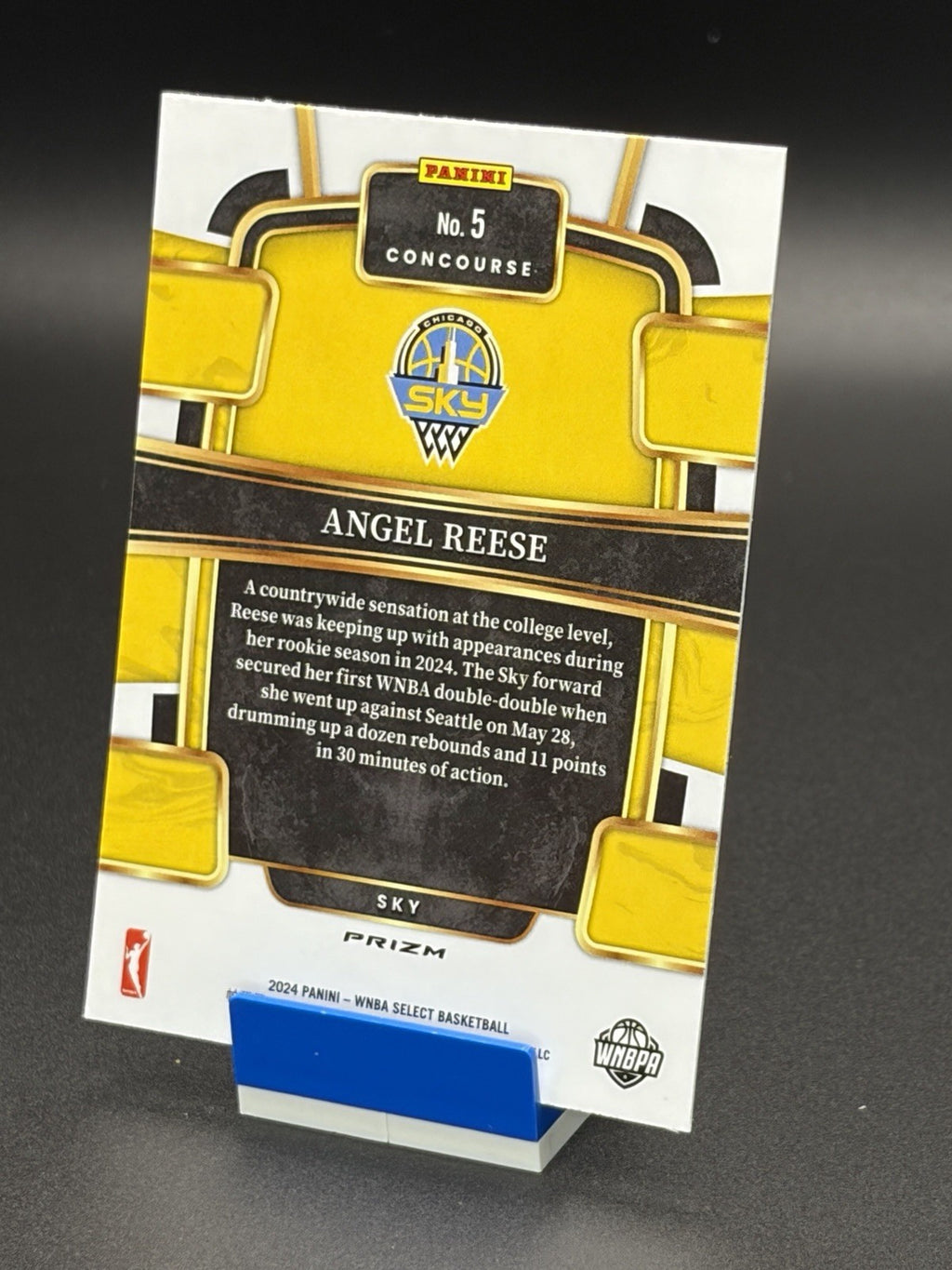 Angel Reese [Silver Flash Prizm] #5 [Rookie] 2024 Panini Select WNBA1