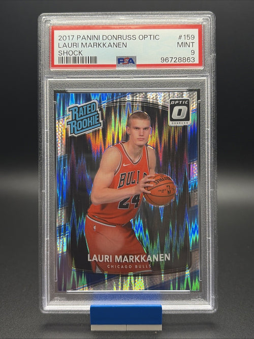 2017-18 Panini Donruss Optic - Rated Rookie Lauri Markkanen #159 Shock - PSA 90