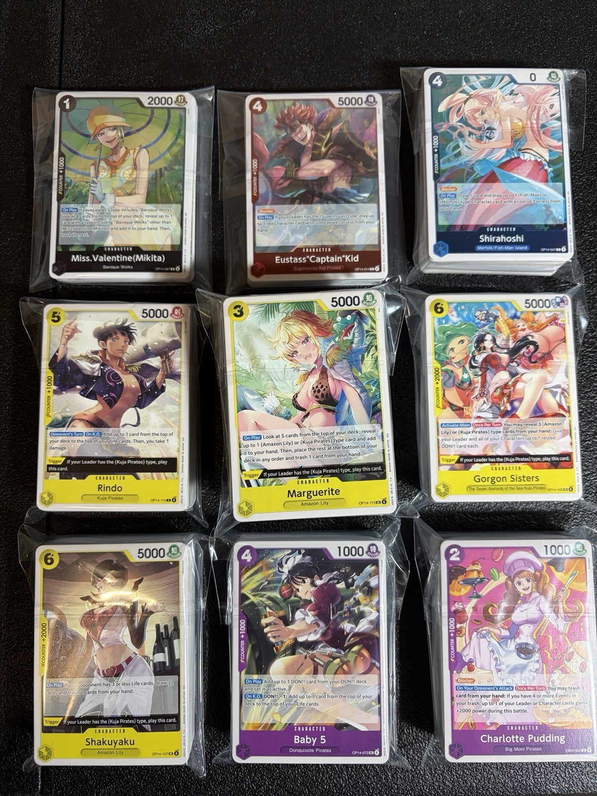 One Piece Card Game 450+ Cards Bulk Lot | 60 Holo Foils Included - MINT fresh0