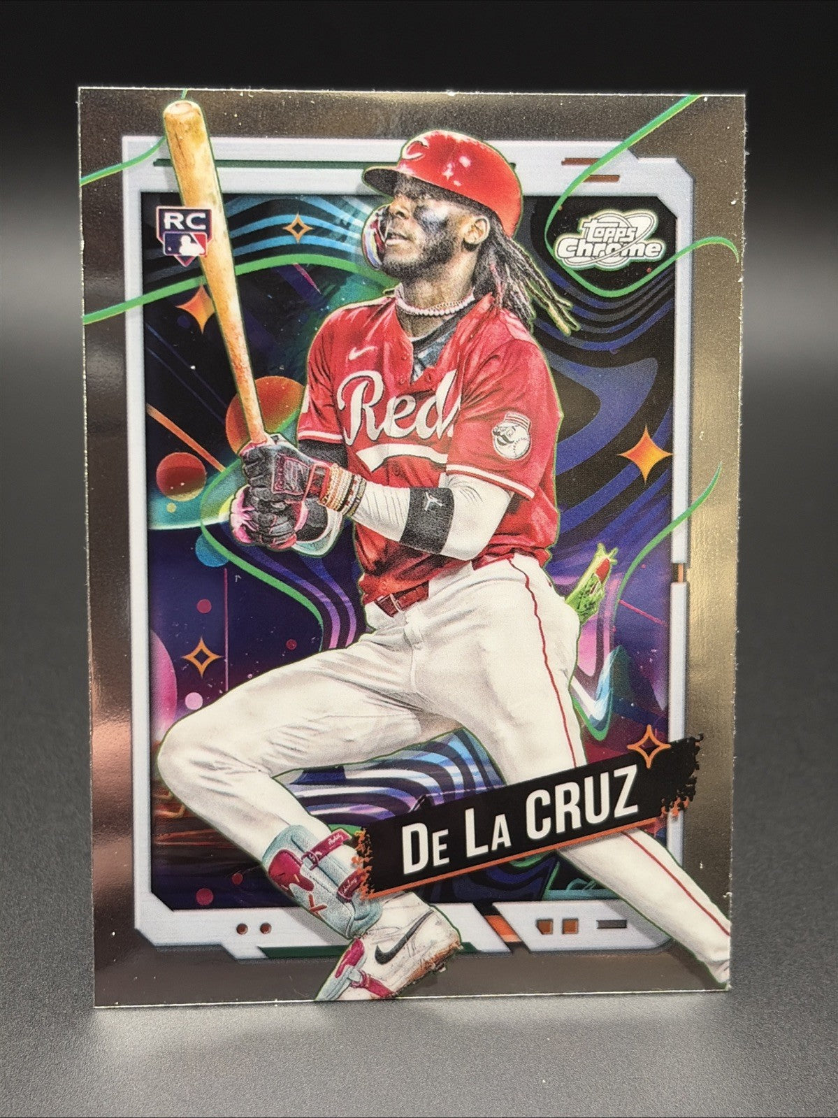 Elly De La Cruz 2024 Topps Chrome Cosmetic Insert RC #44 – Rookie Card – Reds0