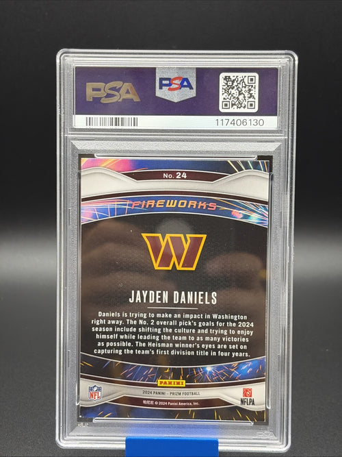 2024 Panini Prizm - Fireworks Jayden Daniels #24 (RC)1