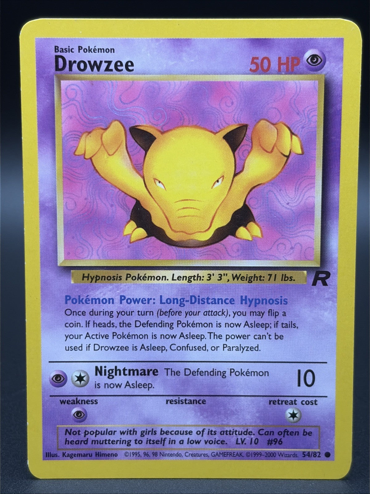 Drowzee 54/82 Team Rocket Regular0