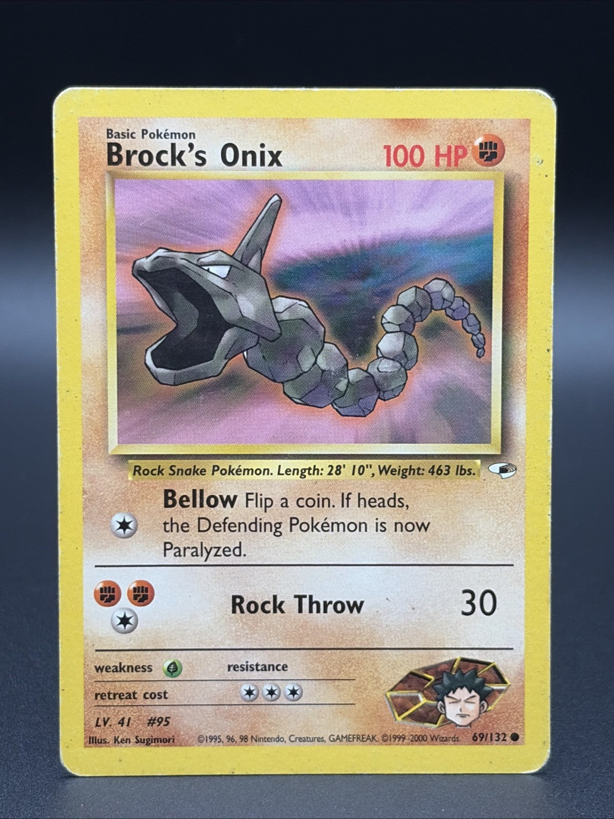 Brock's Onix 069/132 Gym Heroes Non Holo MP0