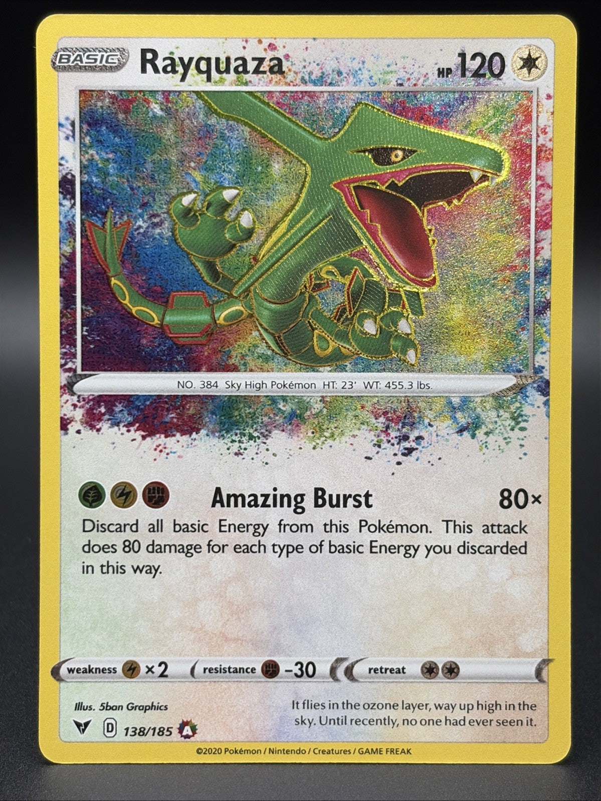 Rayquaza 138/185 Swsh04: Vivid Voltage Holo NM0