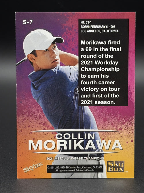 2021 Skybox Metal Universe Champions - Skybox Premium Collin Morikawa #S-7 Gold1
